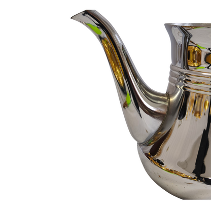 Tetera Árabe de Acero Inoxidable – Diseño Tradicional para Té Marroquí