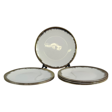 ✨ 24-Piece Dinnerware Set with Gold Rim ✨
