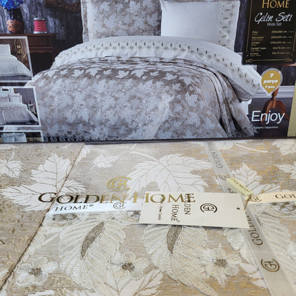 Conjunto de Cama para Noivas "Enjoy" – Elegância e Conforto para um Quarto Sofisticado - Cappuccino
