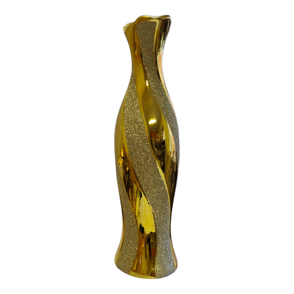 🏺 Jarrón Decorativo Dorado con Brillo – Elegancia y Estilo Moderno para el Hogar ✨