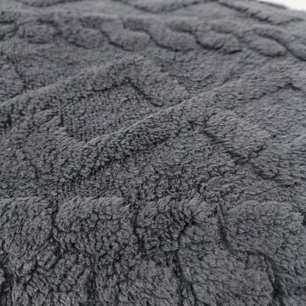 Edredão com VELUDO Modelo Tranças – 230 x 250 cm - COR PRETA
