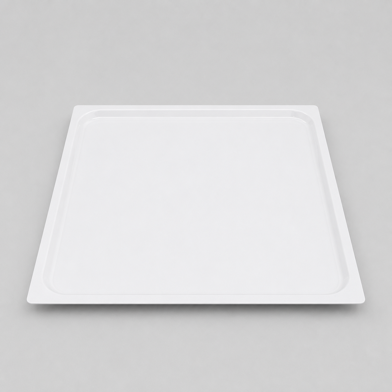 Bandeja Cuadrada de Melamina Blanca – Elegante, Resistente y Multiusos 50 X 50 cm