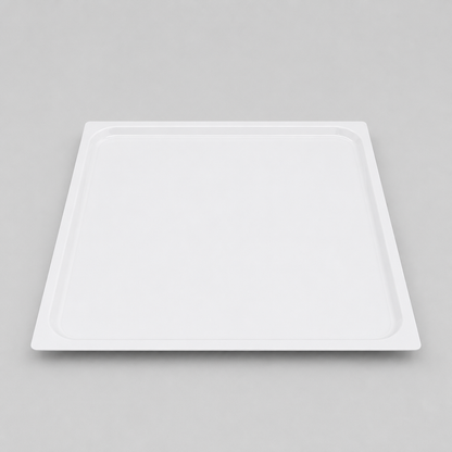 Bandeja Cuadrada de Melamina Blanca – Elegante, Resistente y Multiusos 50 X 50 cm