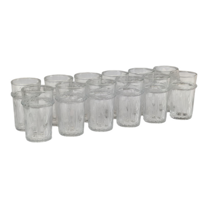 Vaso de Cristal Decorado para Té Árabe - Estilo Transparente Tallado