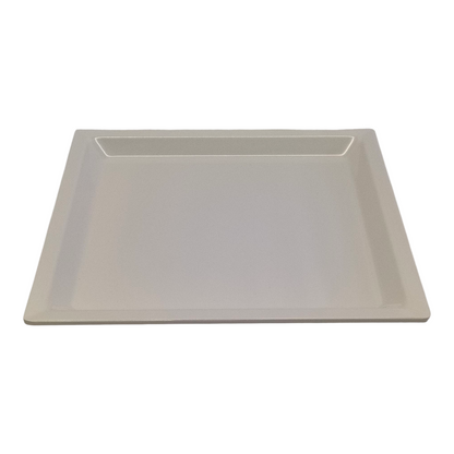 Plato Cuadrado de Melamina 35×35 cm — Blanco, Servicio y Presentación