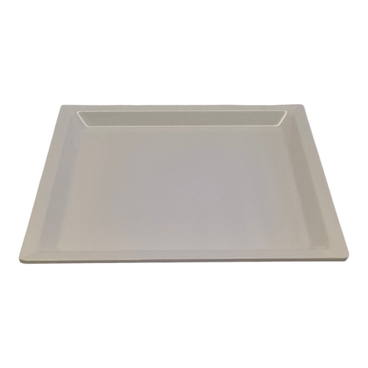 Plato Cuadrado de Melamina 35×35 cm — Blanco, Servicio y Presentación