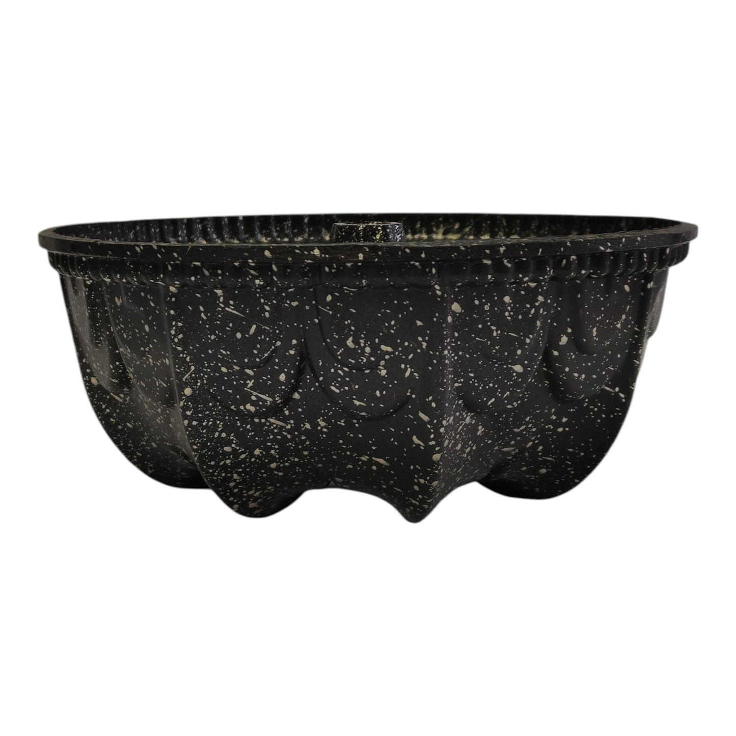 Molde  Antiadherente Negro Moteado — Para Bizcochos y Flanes