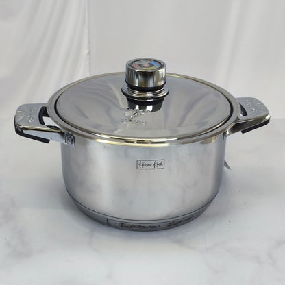 🥘 Batería de Cocina Premium de Acero Inoxidable con Control de Temperatura – 9 Piezas
