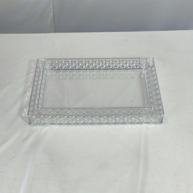 Square Clear Acrylic Tray – Minimalist and Elegant