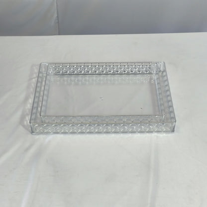 Bandeja Acrílica Transparente Cuadrada – Minimalista y Elegante