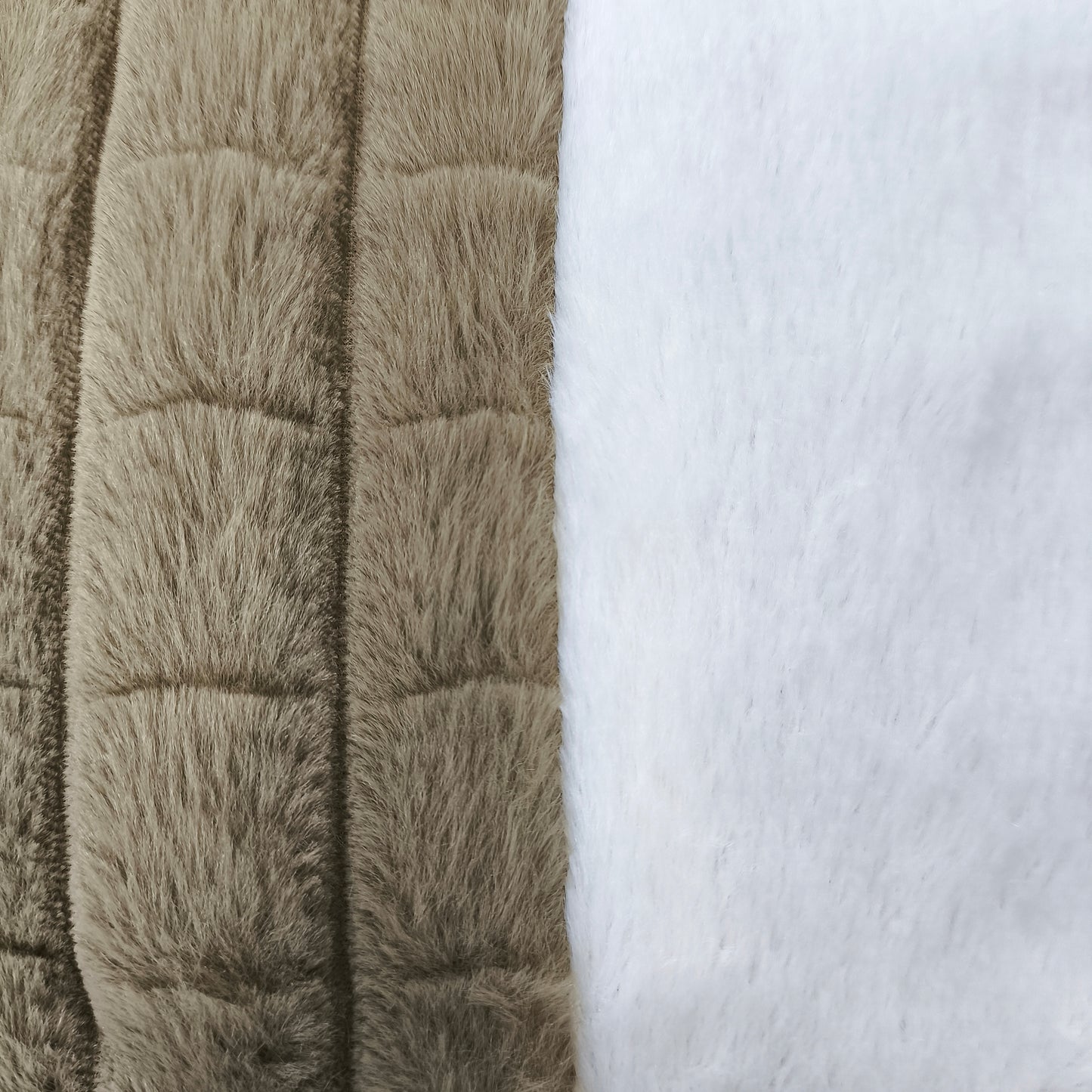 Edredón Acolchado con Borreguito – COLOR CAFÉ- Elegancia y Confort Absoluto