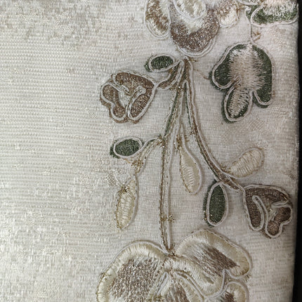 Luxury Bedding Set "Messina" – Floral Elegance for Your Bedroom - CAPPUCCINO COLOR