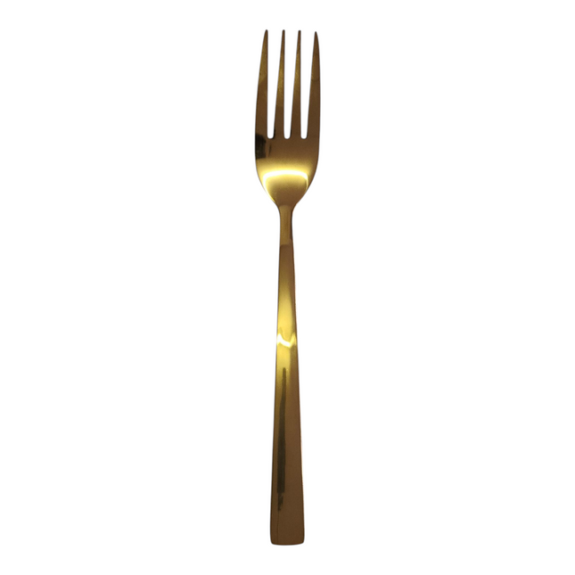 Set of 6 Gold Forks – Stainless Steel | Smooth Design Mirror Finish