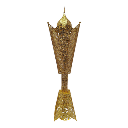 🕌 Quemador de Incienso Árabe Dorado de Pie 120 cm – Decoración Oriental de Lujo