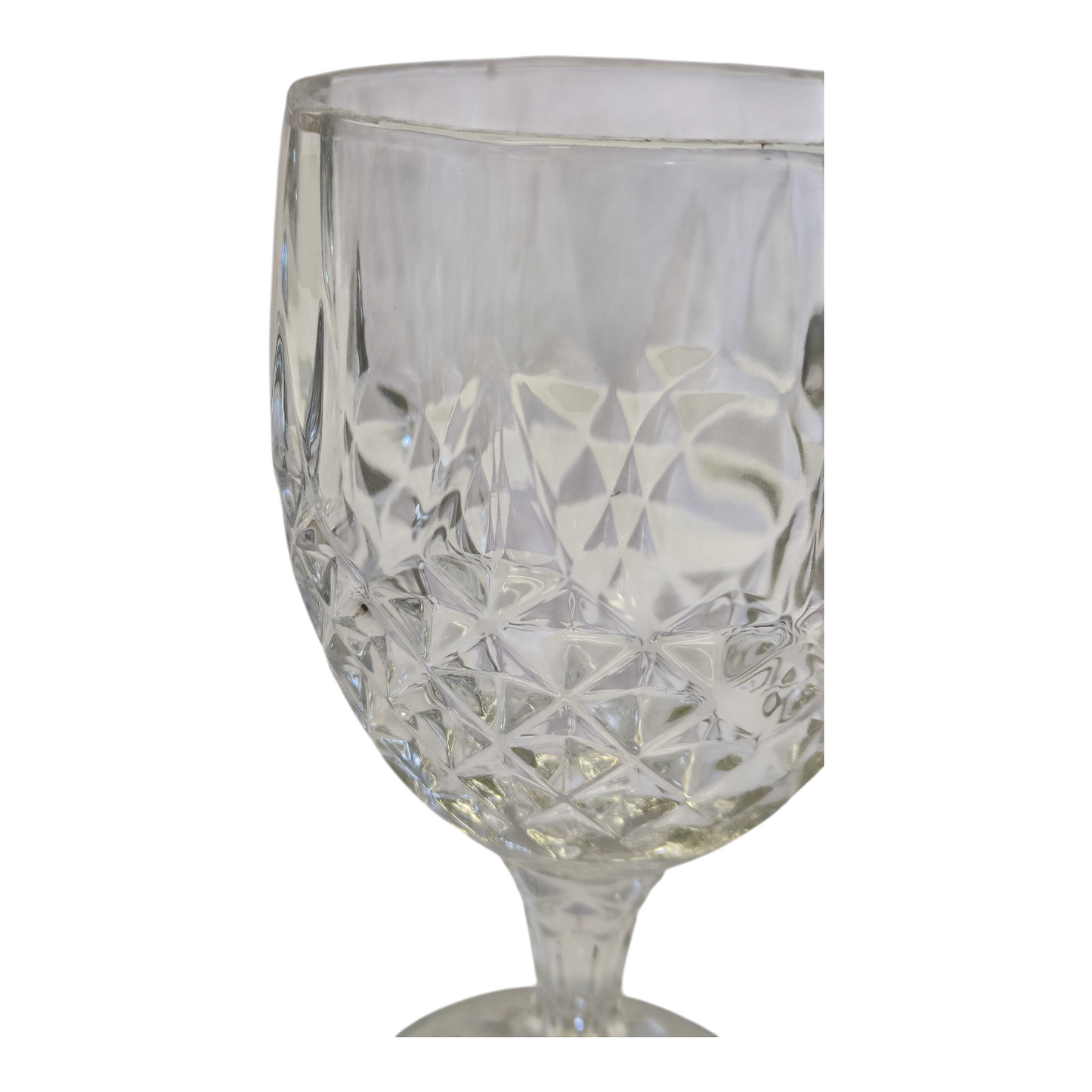 Juego de 12 Copas de Vidrio Tallado – Estilo Vintage para Agua, Vino y Refrescos