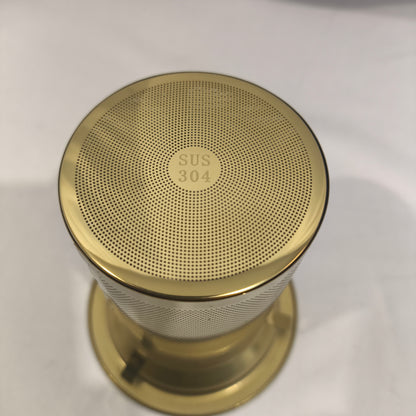Tetera de Cristal con Filtro y Tapa Dorada-750mL