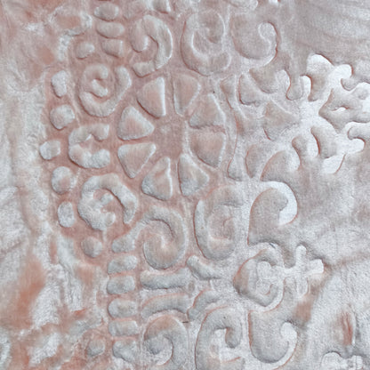 Manta de Felpa Color salmón - Extra Suave y Cálida para Invierno (200x230 cm, 4,5 kg)