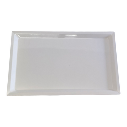 Bandeja/Plato Rectangular Blanco 60,5 × 38 cm – Presentación XL para Servicio y Catering