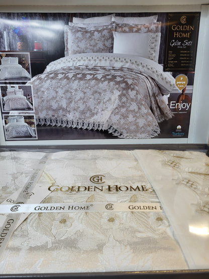 Juego de Cama para Novias "Enjoy" – Elegancia y Confort para un Dormitorio Sofisticado - COLOR CREMA