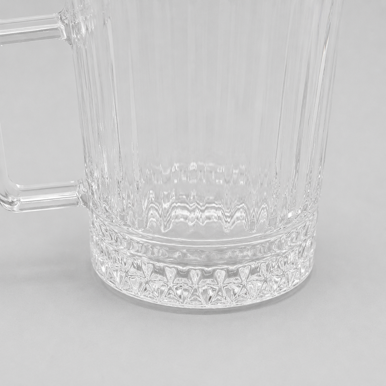 Set de 6 Tazas de Cristal con Asa – Diseño Elegante para Zumos, Café, Té e Infusiones