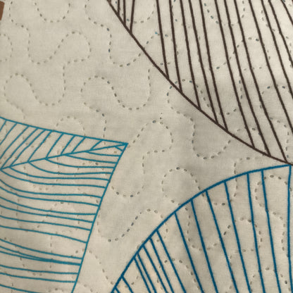 Colcha Bouti Reversible  — Modelo HOJAS VERDE