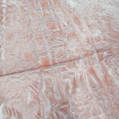 Manta de Felpa Color salmón - Extra Suave y Cálida para Invierno (200x230 cm, 4,5 kg)