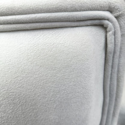 Silla terciopelo BELINDAV01 color beig claro, patas de metal dorado