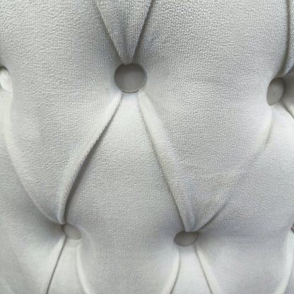 Silla terciopelo BELINDAV01 color beig claro, patas de metal dorado