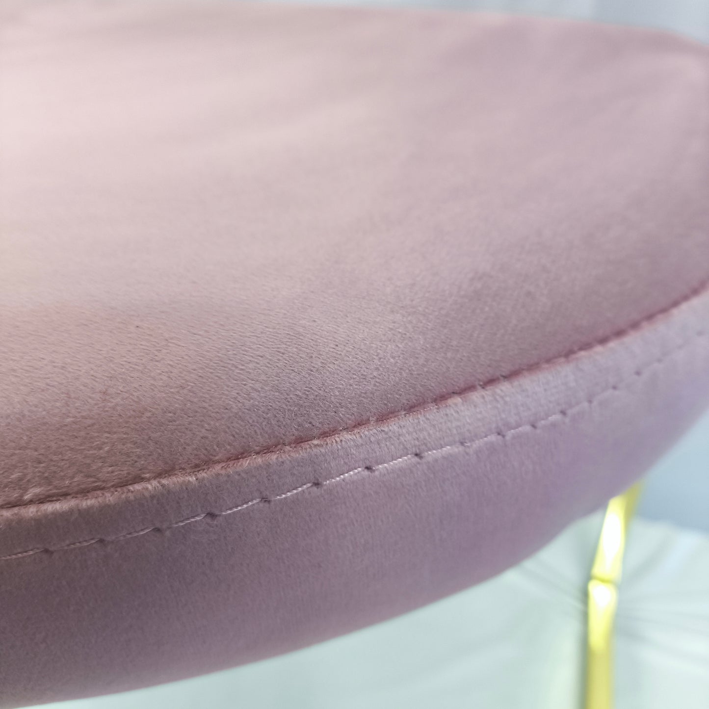 💗✨ SERGIO 12 Chair in PALE PINK / BLUSH with Gold Base — Glam Premium ✨💛