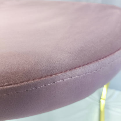 💗✨ SERGIO 12 Chair in PALE PINK / BLUSH with Gold Base — Glam Premium ✨💛