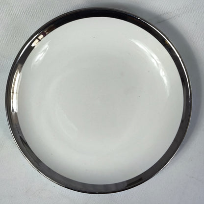 🥣 Set de Sopera de Porcelana Premium con Borde Plateado 2,7L