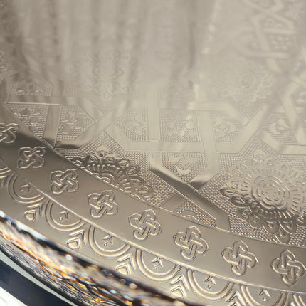 Bandeja Decorativa Dorada con Asas – 45 cm | Bandeja Elegante para Servir y Decorar