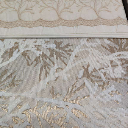 Juego de Cama para Ajuar "Torino" – Sofisticación Natural en tu Dormitorio - COLOR CAPUCHINO