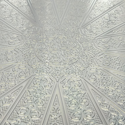 Bandeja Decorativa Redonda plateada con Patas – 45cm DIÁMETRO | Bandeja Elegante para Servir y Decorar