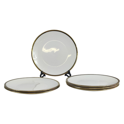 24-Piece Dinnerware Set with Gold Rim – Classic Elegance for 6 People