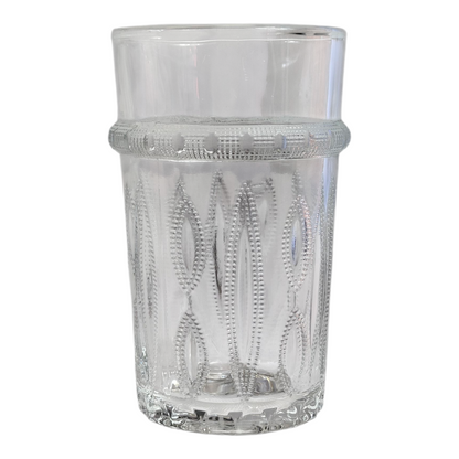 Vaso de Cristal Decorado para Té Árabe - Estilo Transparente Tallado