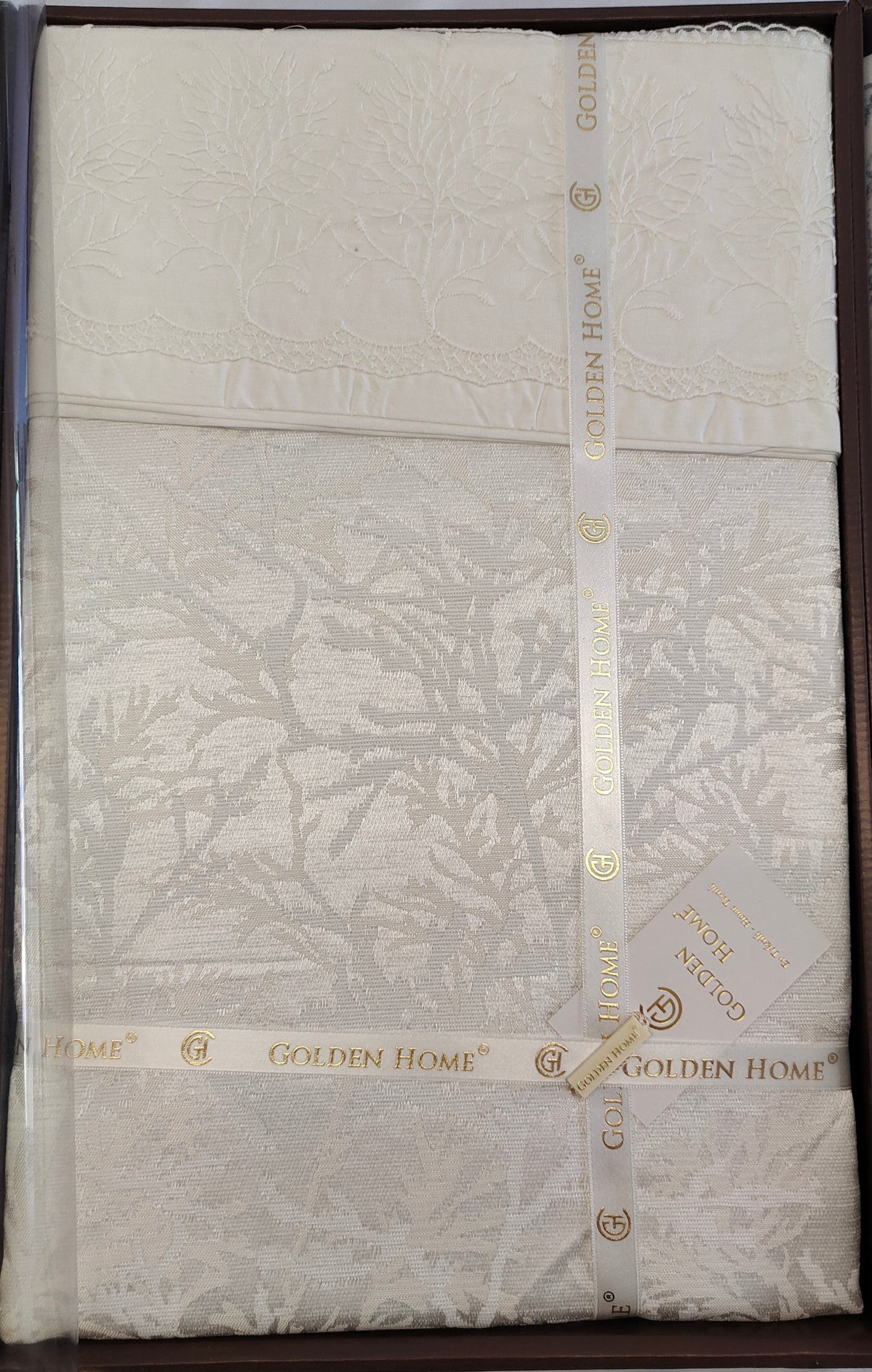 Juego de Cama para Ajuar "Torino" – Sofisticación Natural en tu Dormitorio - COLOR CREMA