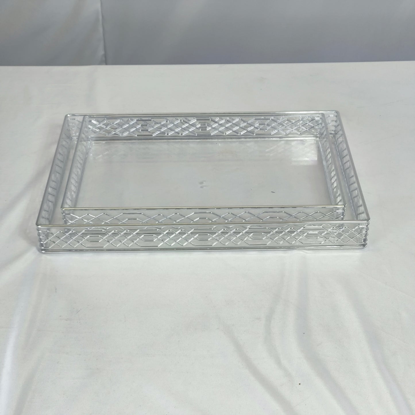 Bandeja Acrílica Transparente Rectangular – Organizadora y Decorativa