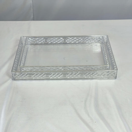 Bandeja Acrílica Transparente Rectangular – Organizadora y Decorativa