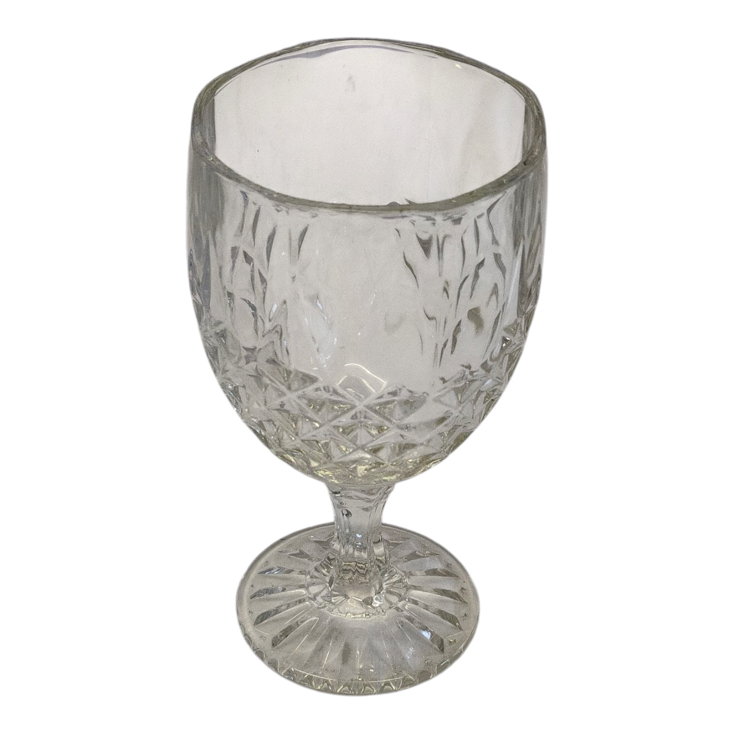 Juego de 12 Copas de Vidrio Tallado – Estilo Vintage para Agua, Vino y Refrescos