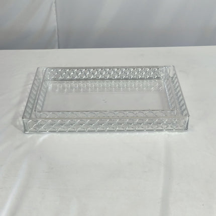 Bandeja Acrílica Transparente Cuadrada – Minimalista y Elegante