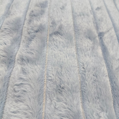 Edredón Aterciopelado con Borreguito MODELO TRAMA DE CANALÉ 2- COLOR AZUL