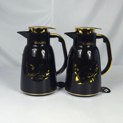 Set of 2 jug-type thermoses (Black + Gold) ✨ 
