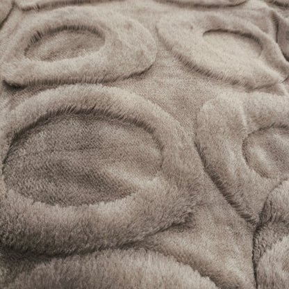 Edredón con Borrego Modelo AROS – 230 x 250 cm - COLOR MARRÓN