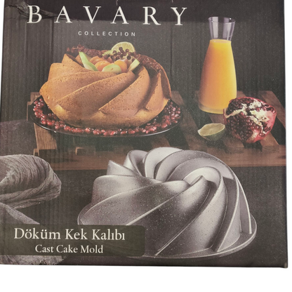 Molde  Antiadherente Negro Moteado — Para Bizcochos y Flanes