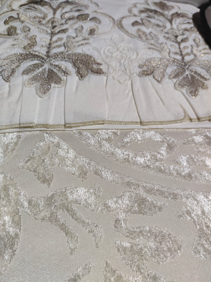 Juego de Cama para Ajuar "Gabriella" – Lujo y Distinción para tu Dormitorio - COLOR CREMA