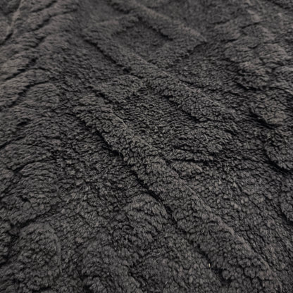 Edredón con TERCIOPELO Modelo Trenzas – 230 x 250 cm - COLOR NEGRO