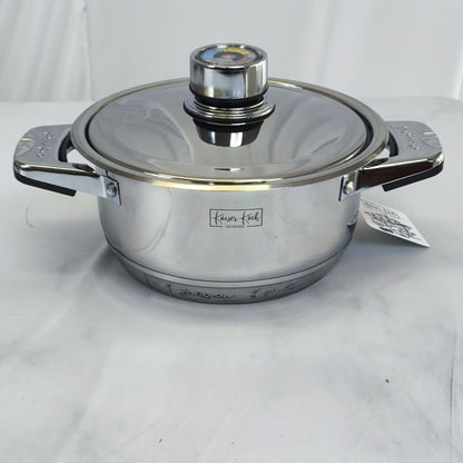 🥘 Batería de Cocina Premium de Acero Inoxidable con Control de Temperatura – 9 Piezas