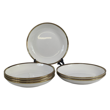 24-Piece Dinnerware Set with Gold Rim – Classic Elegance for 6 People