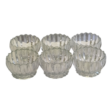 🏺 Set de 6 Cuencos de Cristal Transparente – 10 cm | Ideal para Postres, Frutas y Aperitivos